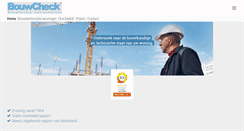Desktop Screenshot of bouwcheck.nl
